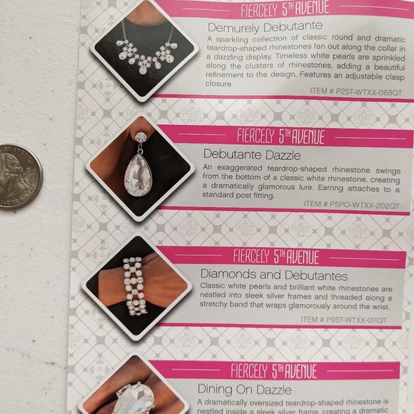 Paparazzi Earrings Lot of 4! -Fashion Fix Set-Teardrop Rhinestones! - Picture 6 of 6